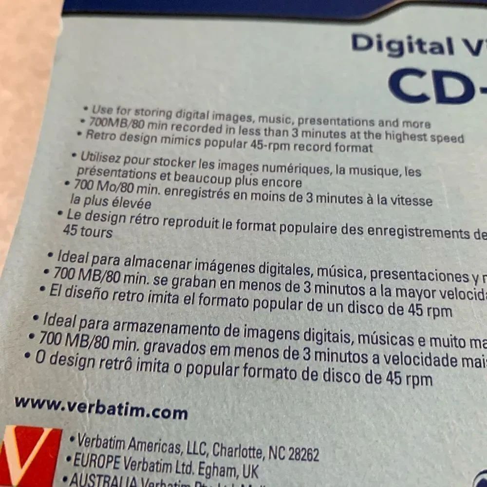 Verbatim Digital Vinyl CD-R 10 Pack *New* - Picture 4 of 6